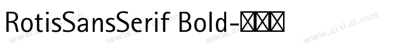 RotisSansSerif Bold字体转换